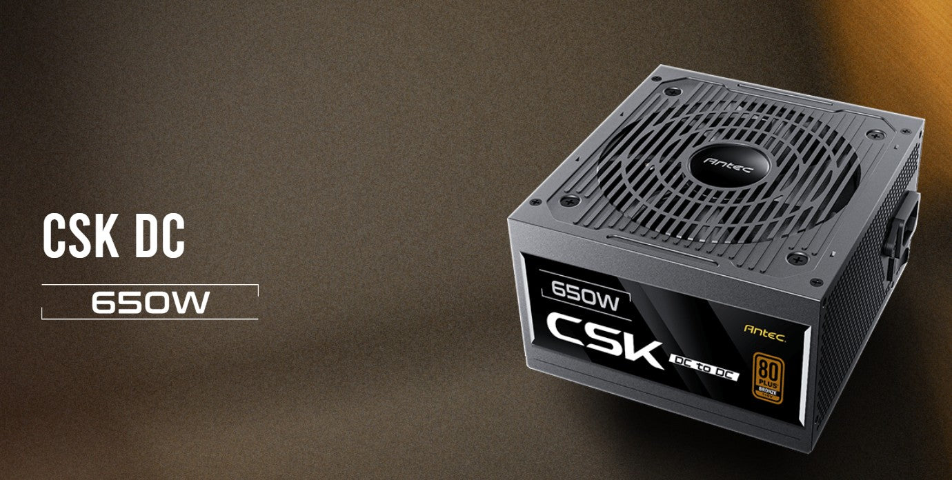 Antec CSK650DC 80+ Bronze, DC to DC, Flat Cables,. CircuitShield Protections, Thermal, Reliable...