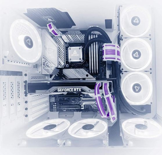 Antec PSU -  Sleeved Extension Cable Kit V2 - Purple / White. 24PIN ATX, 4+4 EPS, 8PIN PCI-E, 6PI... - Image 4