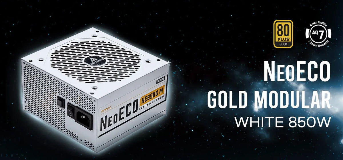 (LS)Antec NE 850w 80+ Gold, Fully-Modular, LLC DC, White 1x EPS 8PIN, 120mm Silent Fan, Japanese...