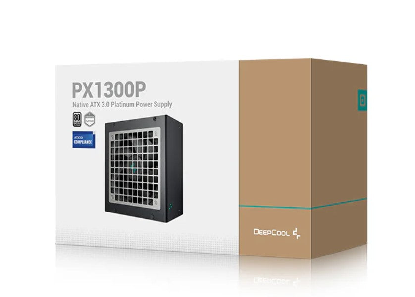 DeepCool PX1300P 1300W 80+ Platinum/Cybenetics ATX Power Supply, 120mm Fan, Japanese Capacitors, Semi-Digital, Interleaved PFC, Full-Bridge LLC + DC