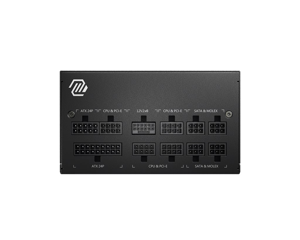 MSI MAG A850GL PCIE5 850W Up to 90% (80 Plus Gold) ATX Power Supply Unit, PFC, 100~240 VAC, 850W, 47-63Hz, PCI-E, SATA, FDD
