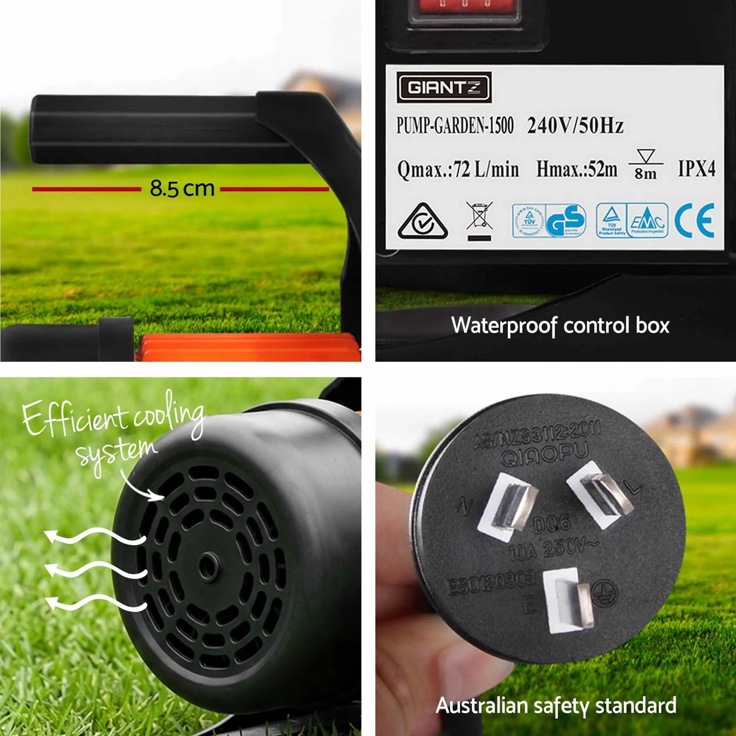 Giantz Garden Water Pump Auto Controller Tank Rain Farm Irrigation 1500W Max. - Image 9