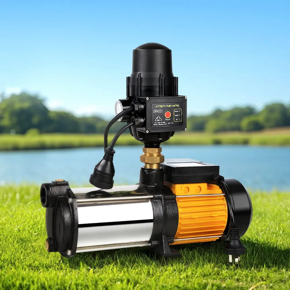 Giantz Garden Water Pump High Pressure 2500W Max 5-Stage Tank Irrigation Transfer Booster Pump Black - Image 9