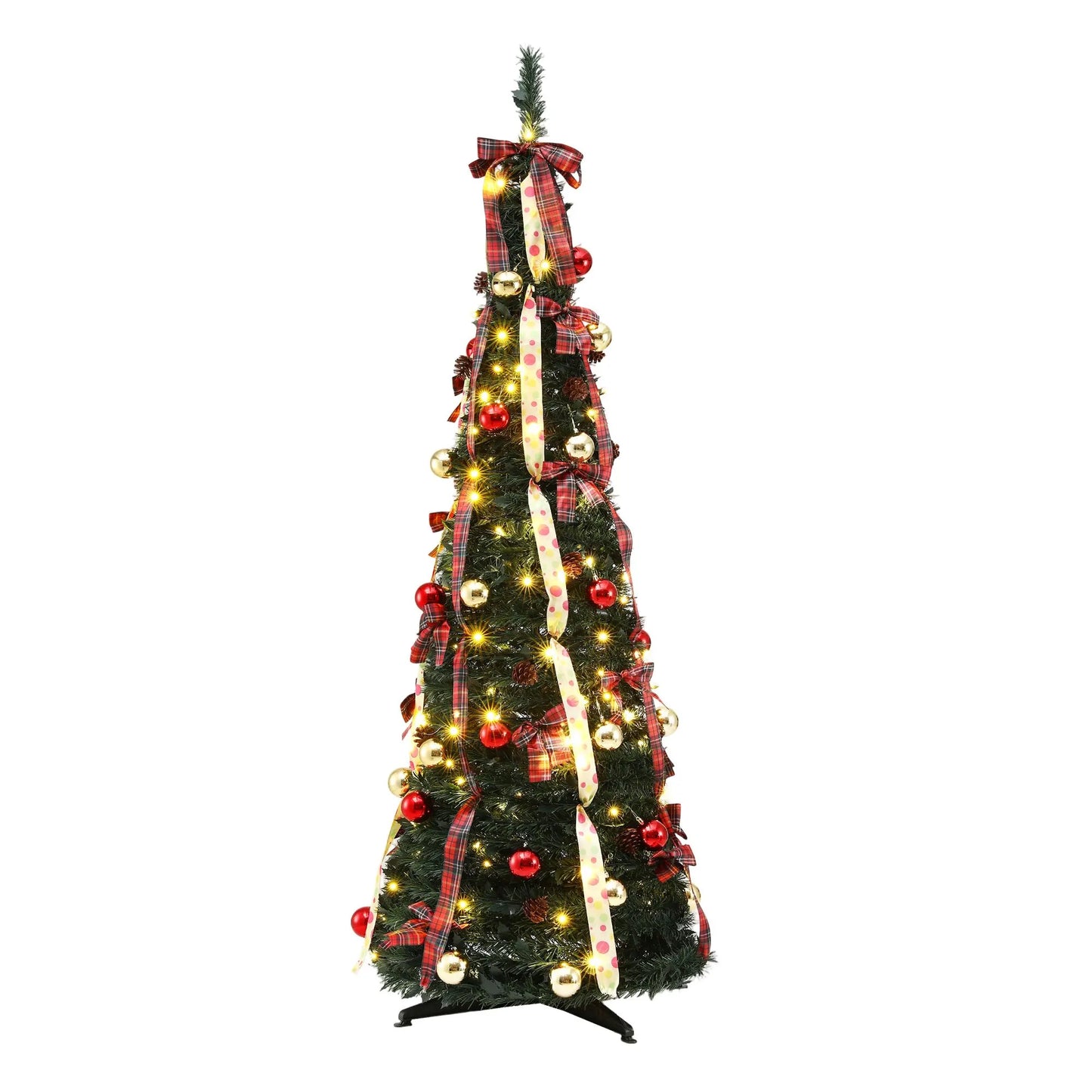Jingle Jollys Pop Up Christmas Tree Pre Decorated Artificial Christmas Tree 197cm - Image 9