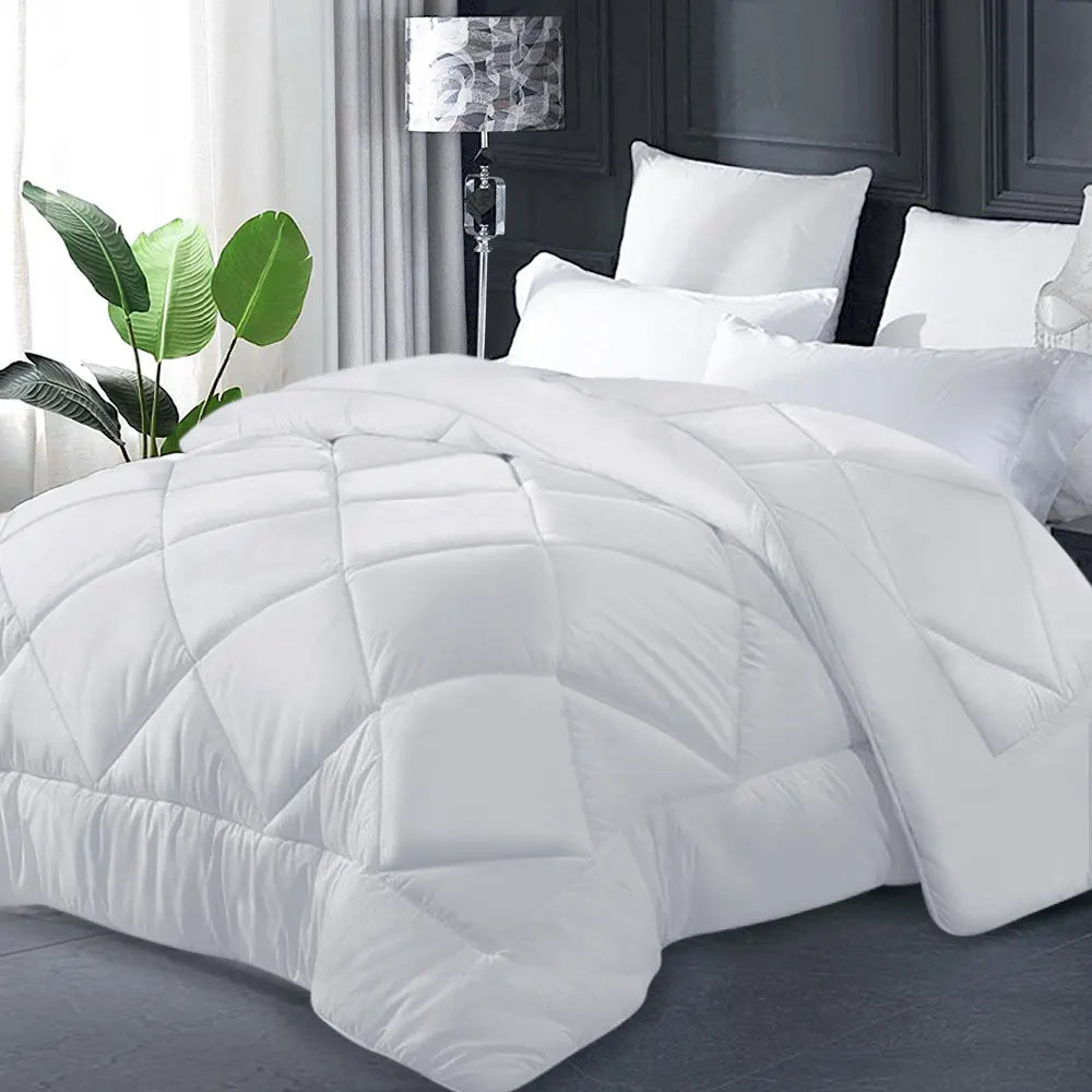 Giselle Bedding 400GSM Microfibre Bamboo Quilt Queen - Image 8