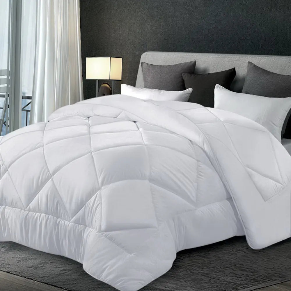 Giselle Bedding 700GSM Microfibre Bamboo Quilt Super King - Image 8