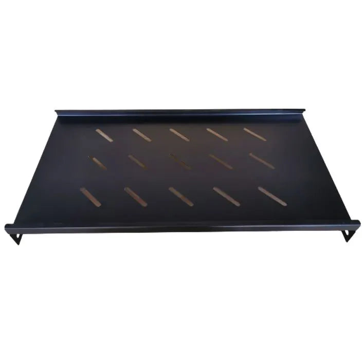 LDR Fixed 1U 275mm Deep Shelf Recommended for 19' 450/550mm Deep Cabinet - Black Metal Constructi... - Image 3