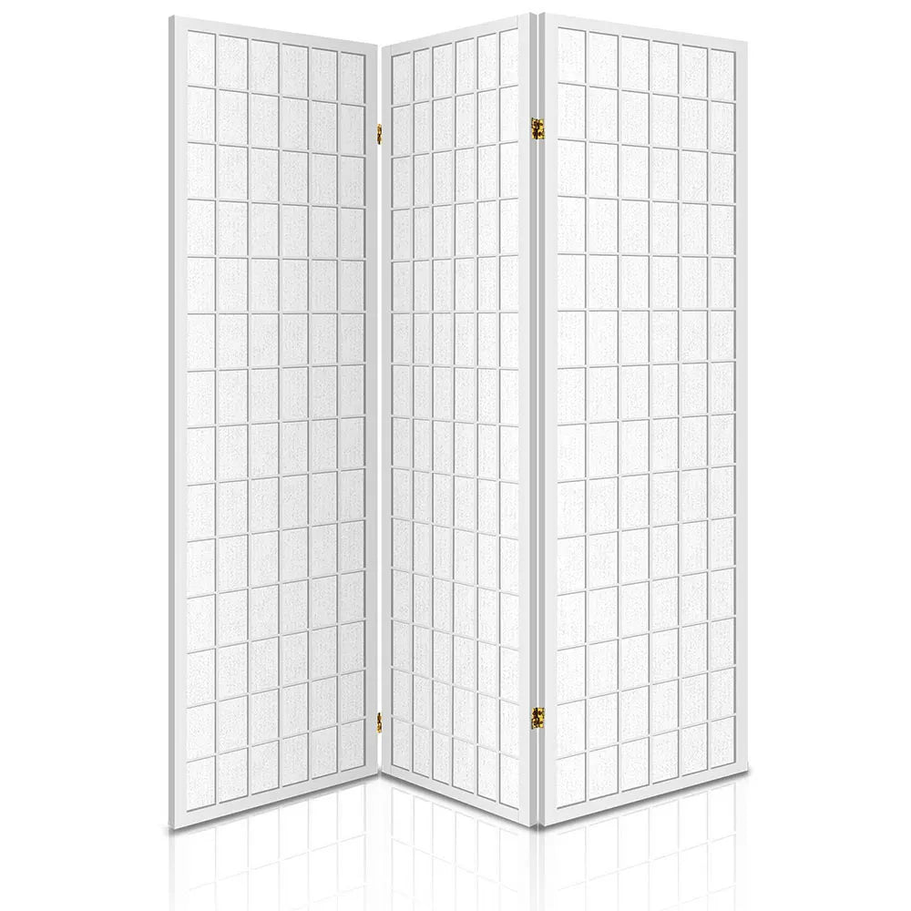 Artiss 3 Panel Room Divider Screen 131x179cm White - Image 8