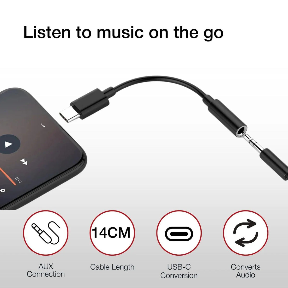 Shintaro Audio Adaptor - USB-C to AUX - Headphones - Image 6