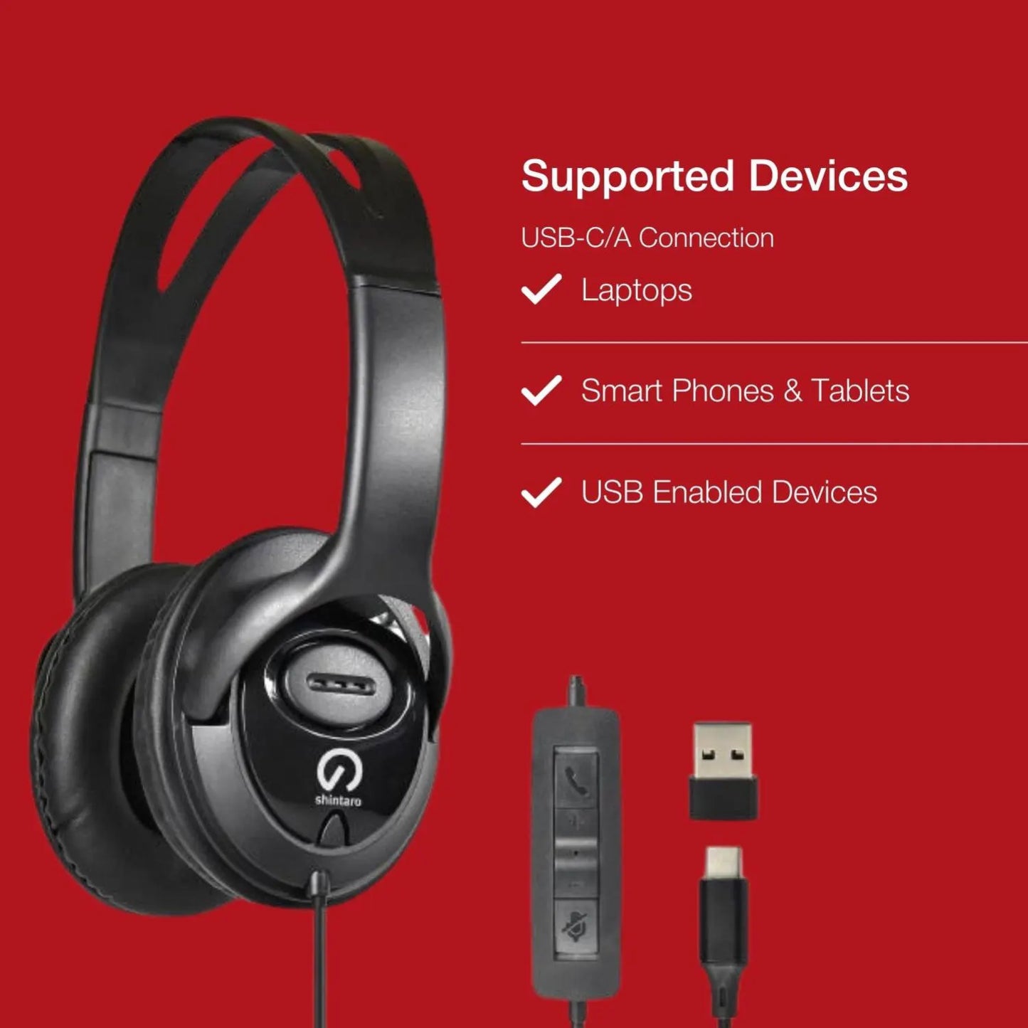 Shintaro Over-Ear USB-C Headset - Headphones - Image 3