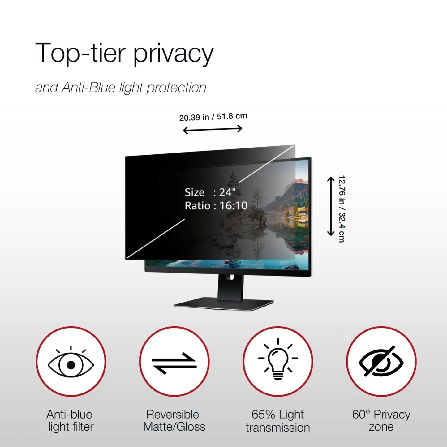 Shintaro Privacy Filter 24" for Monitor - Screen Filters - Image 4