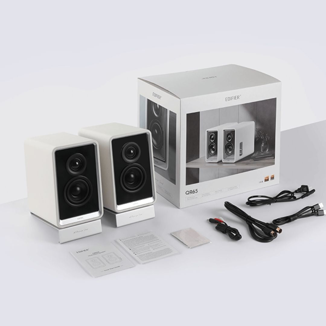 Edifier QR65 WHITE Desktop Active Monitor with GaN Charger - Speakers, Headsets Mic - Image 4