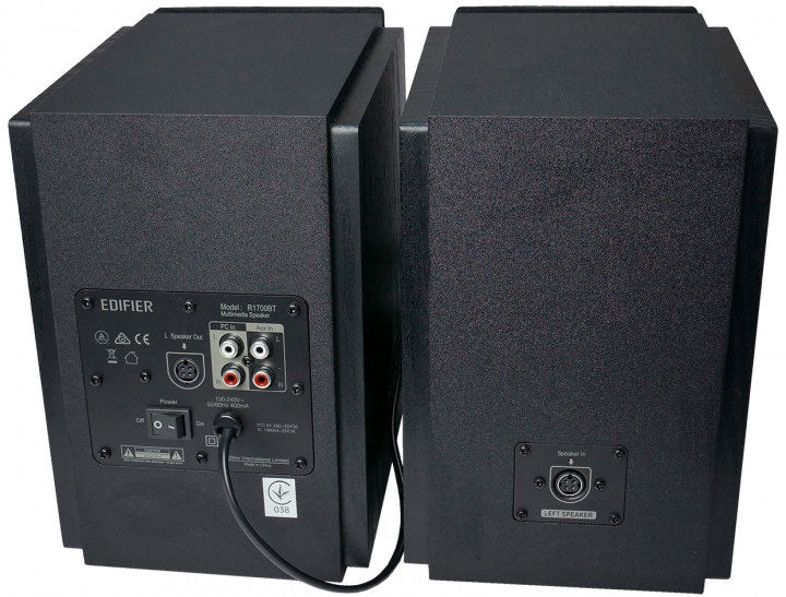 Edifier R1700BT Bluetooth Lifestyle Bookshelf Studio Speakers Black - BT/Dual 3.5mm AUX/Limited D... - Image 3