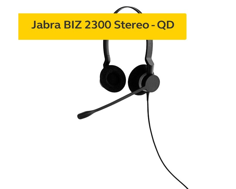Jabra Biz 2300 Duo UC USB-A Corded Headset, HD Voice, Air Shock Microphone, Freespin, Talk in Com... - Image 4