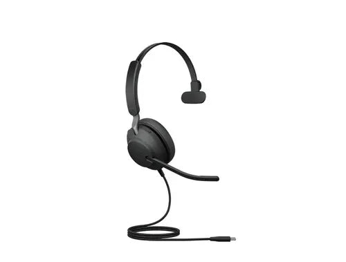 Jabra Evolve2 40 SE Wired USB-CA UC Mono Headset, 360° BusyLight, Noise Isolationg Ear Cushions,... - Image 4