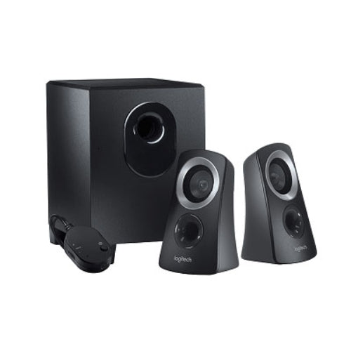 Logitech Z313 Speakers 2.1 2.1 Stereo,Compact Subwoofer Rich sound Simple setup Easy controls - Ideal for Notebook Laptop Desktop PC