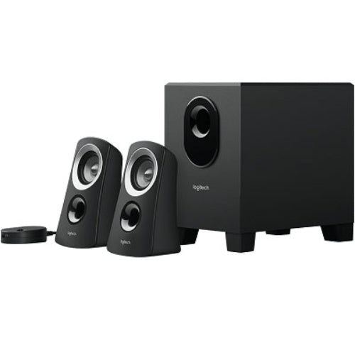 Logitech Z313 Speakers 2.1 2.1 Stereo,Compact Subwoofer Rich sound Simple setup Easy controls - Ideal for Notebook Laptop Desktop PC