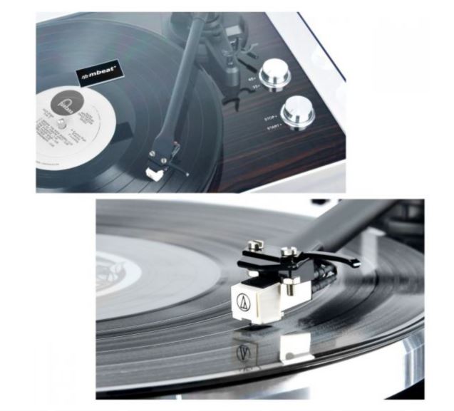 mbeat® PT-18K Bluetooth Turntable Player (MMC, USB, Anti-skating, Preamplifier) Counterweight An... - Image 3