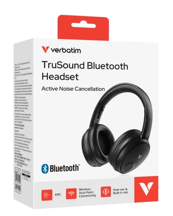 Verbatim TruSound Bluetooth Headset with ANC - Speakers, Headsets Mic