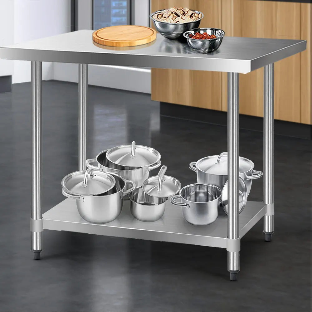Cefito 1219x610mm Stainless Steel Kitchen Bench 430 - Image 8