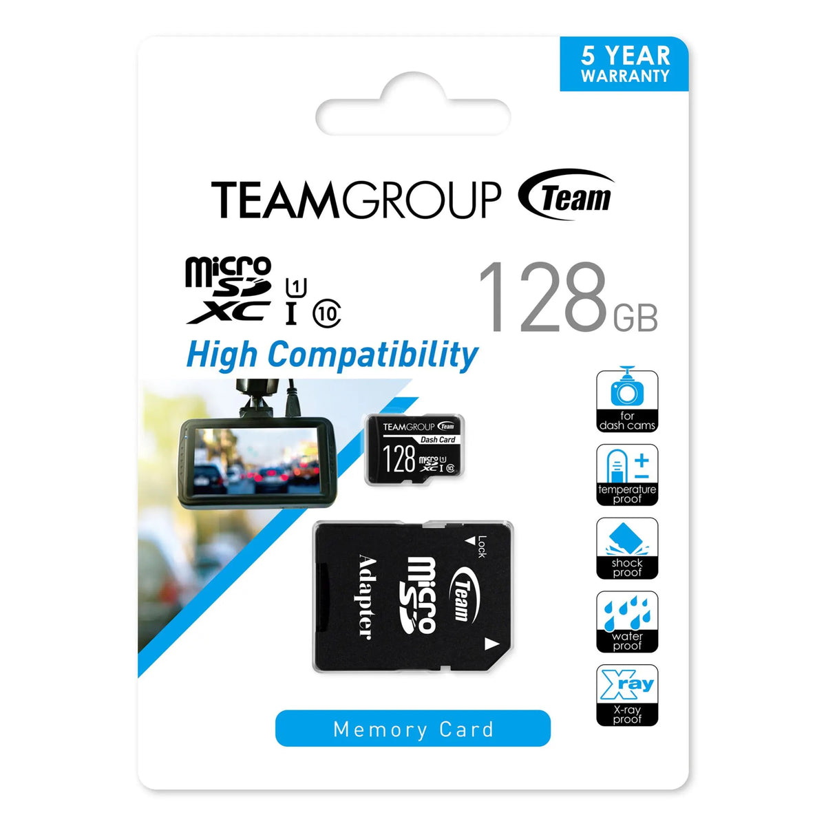 Team Group Dash Micro 128GB SDXC UHS-I U3 V30 A1 Memory Card - Digital Flash Memory - Image 2