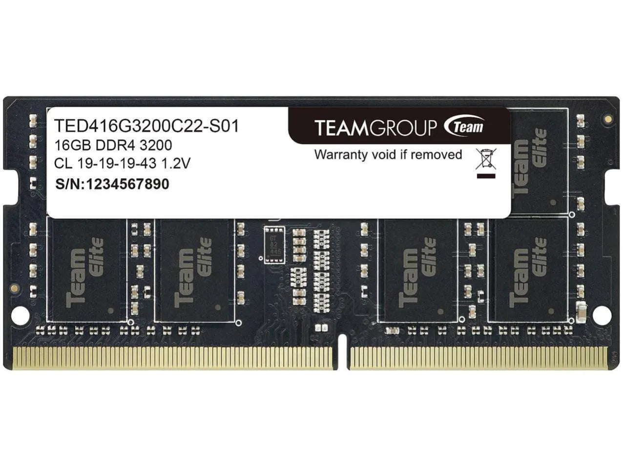 Team Group Elite 16GB (1x16GB) 3200MHz DDR4 SODIMM - Memory - Image 2