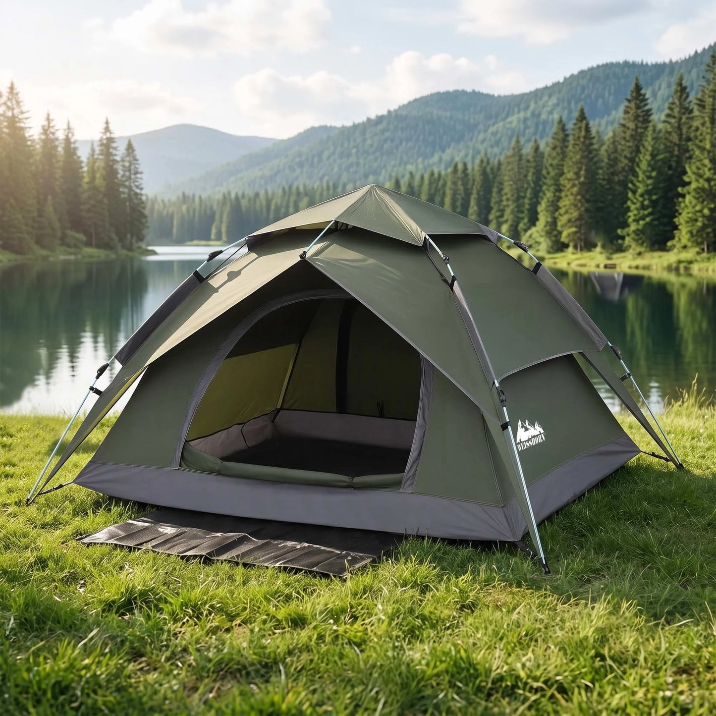 Weisshorn 2 Person Camping Tent Automatic Pop Up Water Repellent Shade Outdoor - Image 8