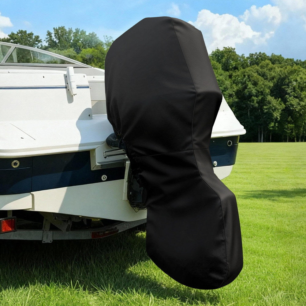 Seamanship Full Outboard Boat Motor Engine Cover Dust Rain Protection 100hp -150hp 600D Black - Image 7