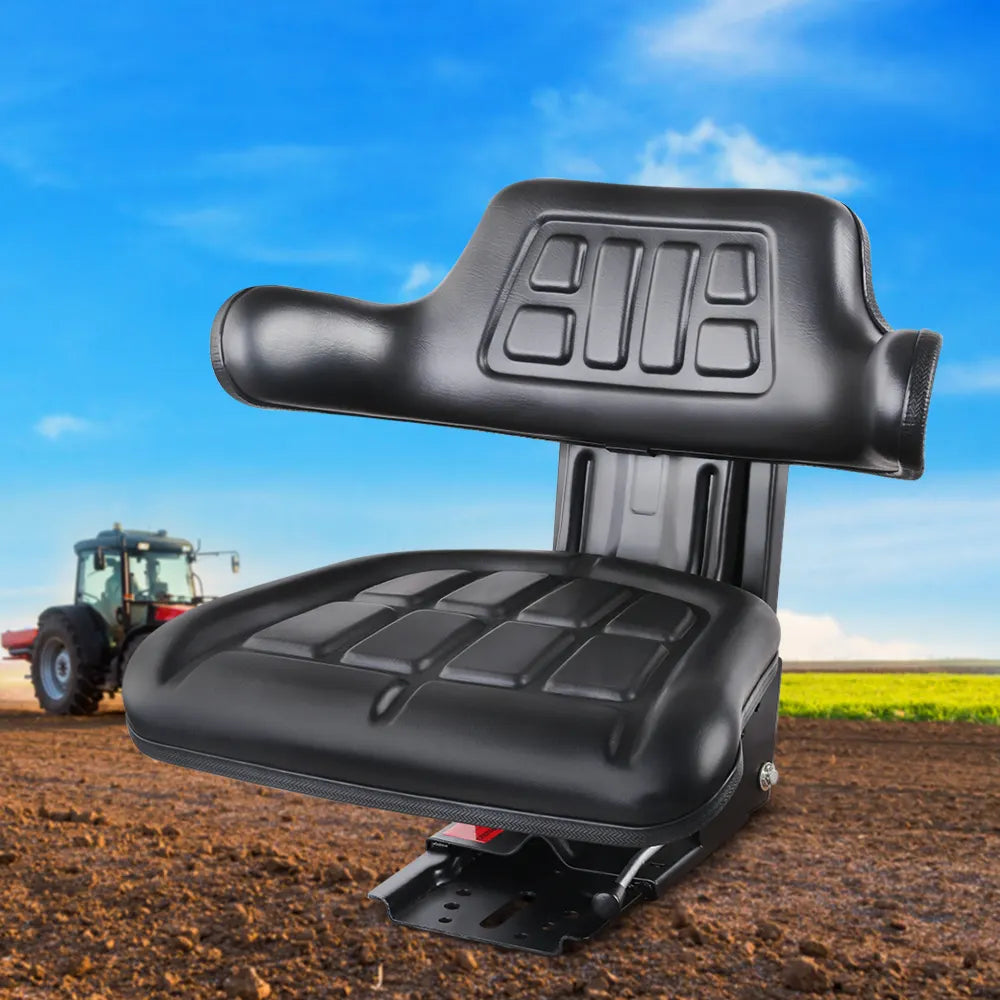 Giantz Tractor Seat Forklift Excavator Truck Universal Digger Chair PU Leather - Image 7