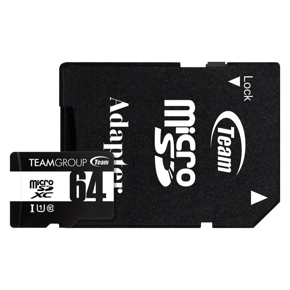 Team Group 64GB Micro SDXC UHS-I U1 C10 Memory Card - Digital Flash Memory