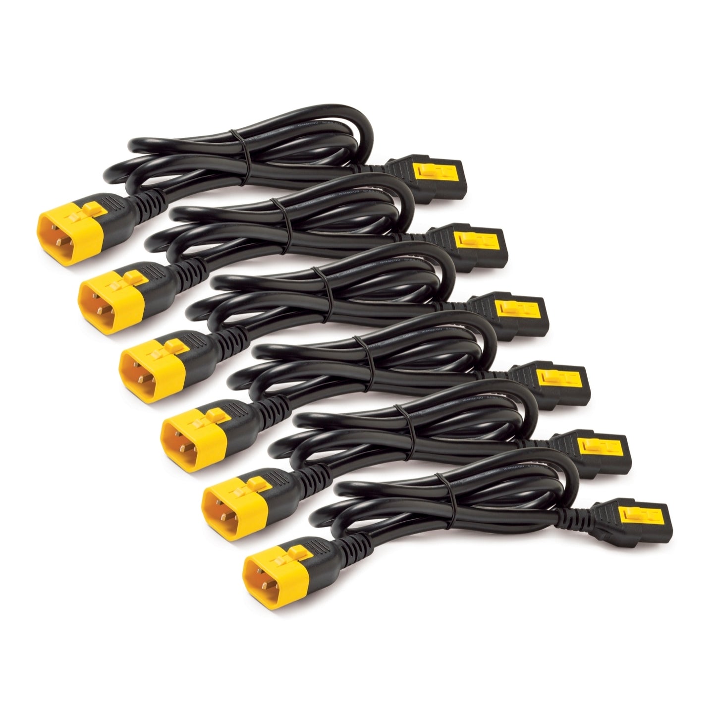 APC Locking Power Cord Kit, C13 to C14, 1.2M Length, 6 Pack - UPS Power Board