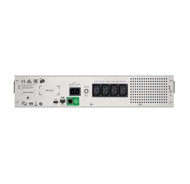 APC Smart-UPS C, Line Interactive, 1500VA, Rackmount 2U, 230V, 4x IEC C13 outlets, SmartConnect port, AVR, Graphic LCD