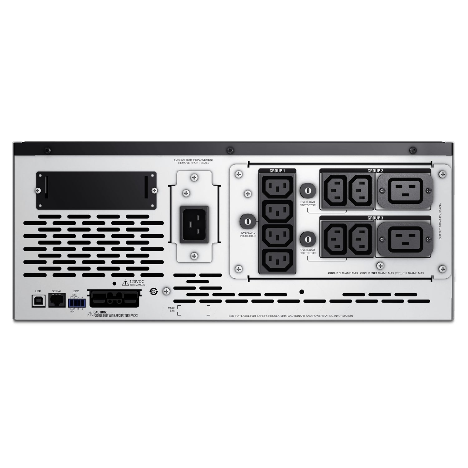 APC Smart-UPS X 3000VA/2700W Line Interactive UPS, 4U Rackmount, 230V/16A Input, 2x IEC C19  8x I... - Image 2