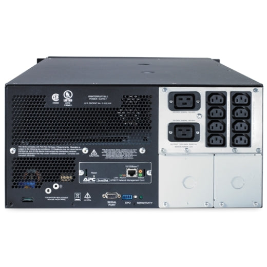 APC Smart-UPS 5000VA/4000W Line Interactive UPS, 5U RM/TW, 230V/HW Input, 2x IEC C19 8x IEC C13... - Image 2