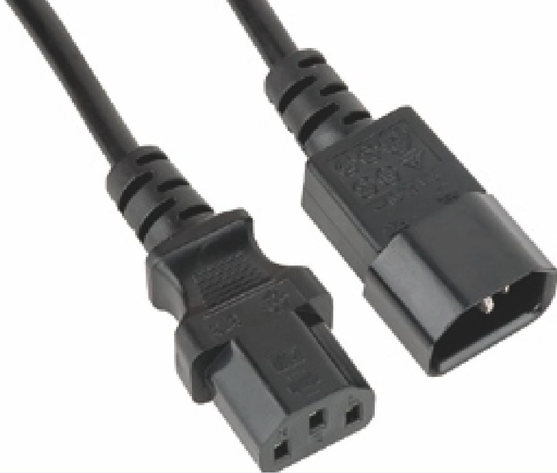 Astrotek Power Extension Cable 2m - Male to Female IEC C13 to C14 Monitor to PC or PC/UPS to Devi...