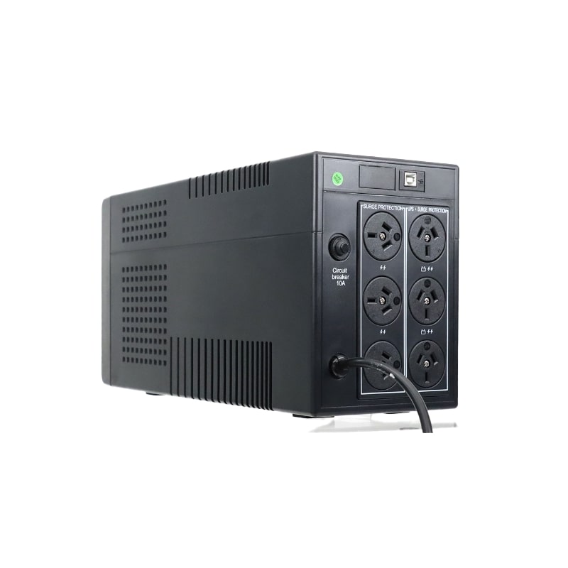 PowerShield Defender 2000VA/1200W UPS, AVR, LCD display, 6 AUS sockets, user-replaceable batterie... - Image 4