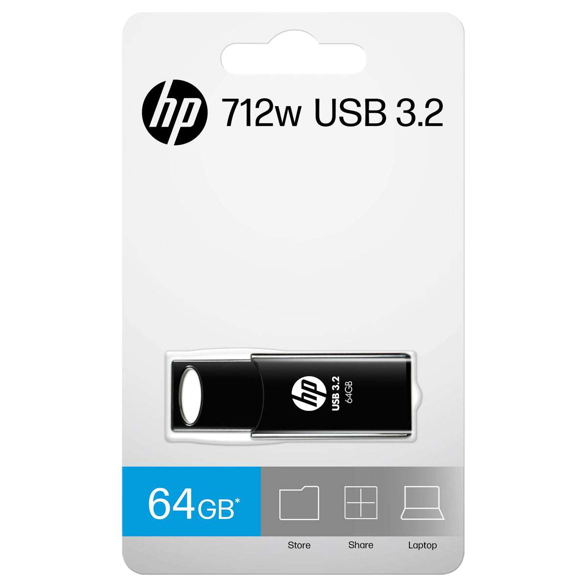 HP 712B, 64GB, BLACK, USB 3.2, PCBA 3.2 - USB, Bluetooth IEEE - Image 3