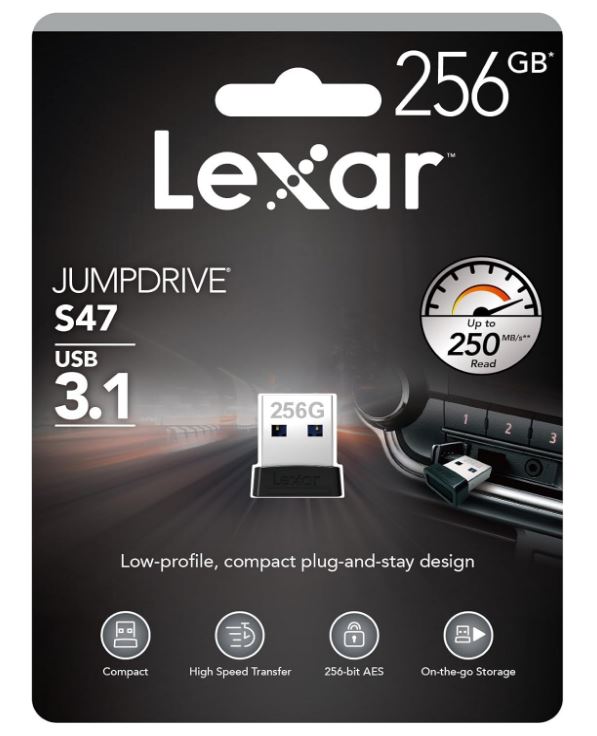 Lexar S47 256GB JumpDrive® Plug n Stay USB 3.1 Flash Drive, up to 250MB/s read And for added vers... - Image 4