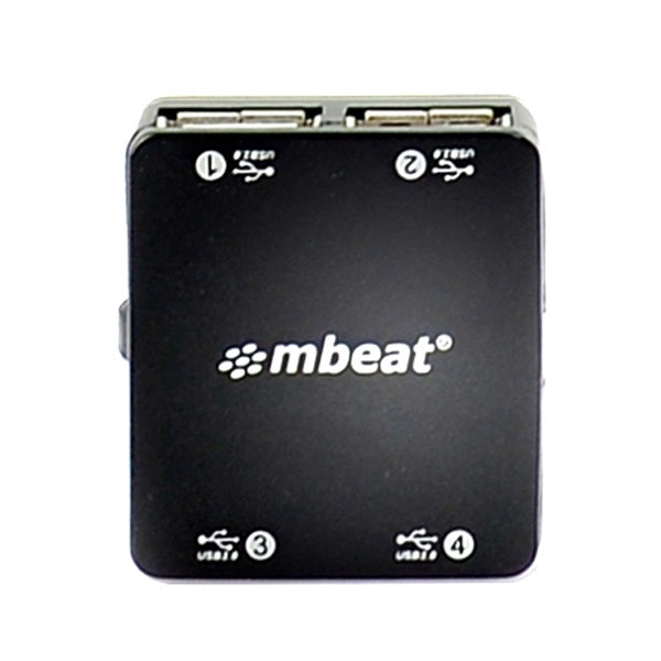 mbeat® 4 Port USB 2.0 Hub - USB 2.0 Plug and Play/ High Speed Interface/ Ideal for Notbook/PC/MAC users USB 2.0 Speed up to 480Mbps Weight: 22g