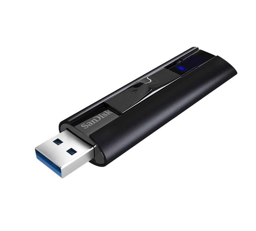 SanDisk 128GB Extreme Pro USB3.1 Solid State Flash Drive CZ880 Black 420MB/s Lifetime Lifetime Wa...