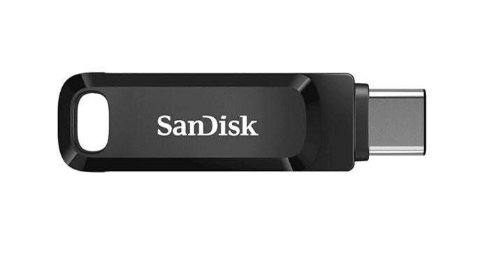 SanDisk 512GB Ultra Dual Drive Go 2-in-1 USB-C USB-A Flash Drive Memory Stick 150MB/s USB3.1 Type-C Swivel for Android Smartphones Tablets Macs PCs