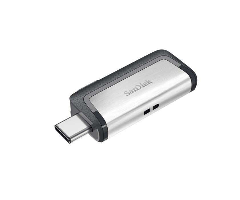 SanDisk 128GB Ultra Dual Drive Go 2-in-1 USB-C USB-A Flash Drive Memory Stick 150MB/s USB3.1 Type-C Swivel for Android Smartphones Tablets Macs PCs