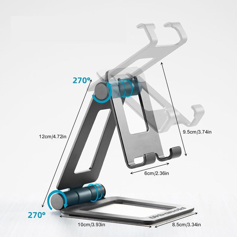 Urbanoki Portable Phone Tablet Stand Dual Folding Desk Travel Cradle Dock - Image 9