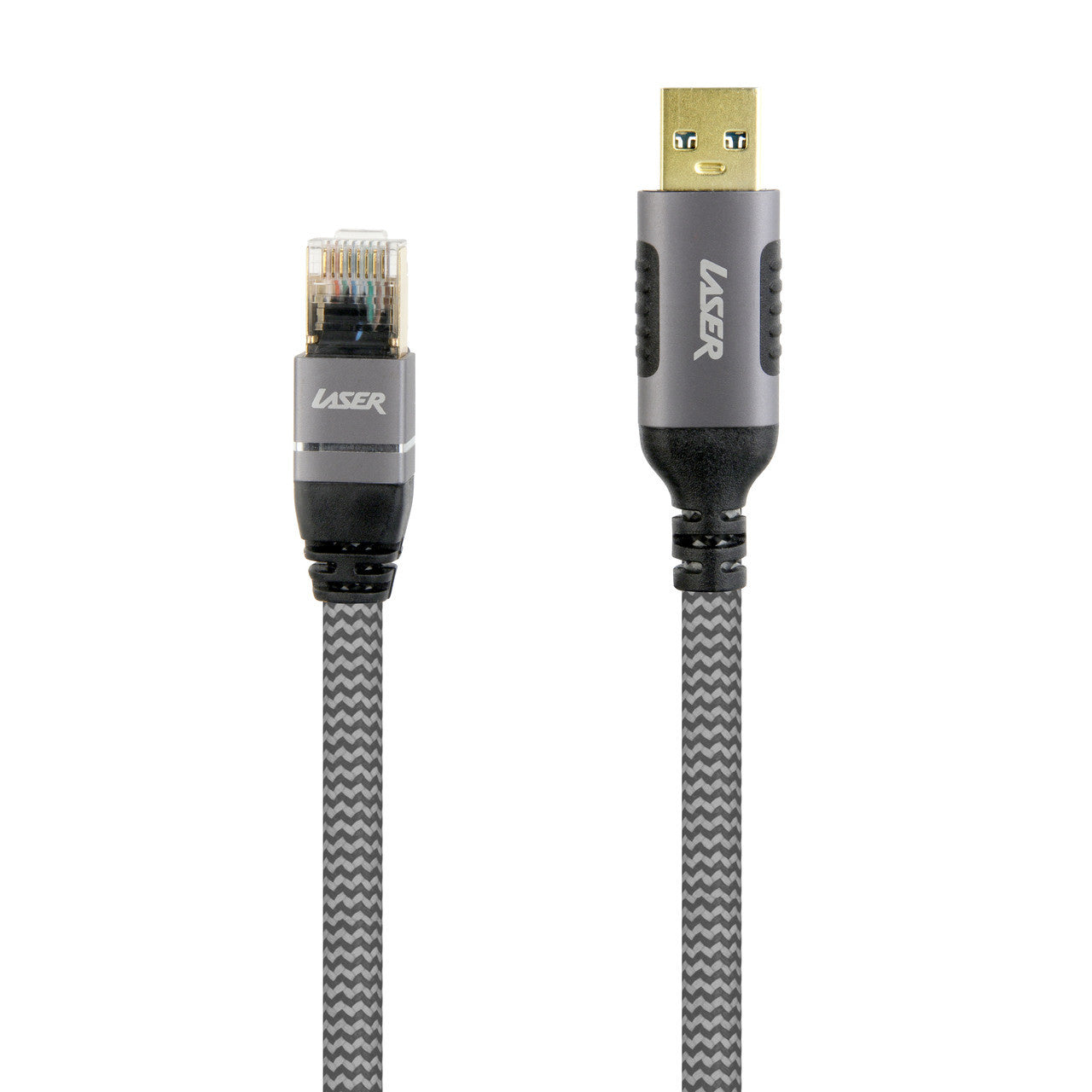 Laser USB-A to RJ45 Male Cable for Compatible Devices - 2m - Image 2