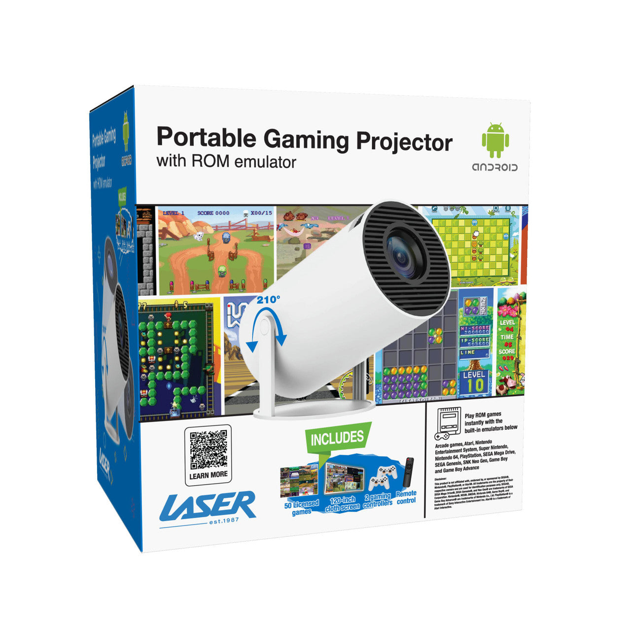 Laser Smart Projector 50 Games Two Controllers - Image 8