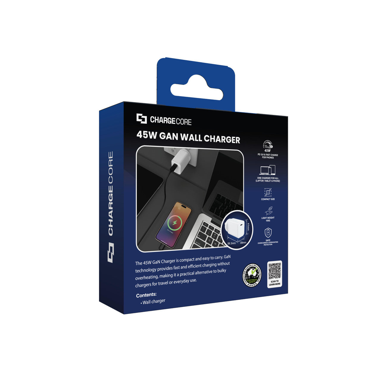 Laser ChargeCore 45W PD GaN USB-C Wall Charger - Image 9