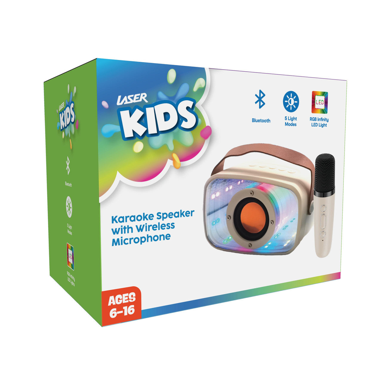 Laser Infinity Karaoke Speaker with Wireless Mic - Image 9