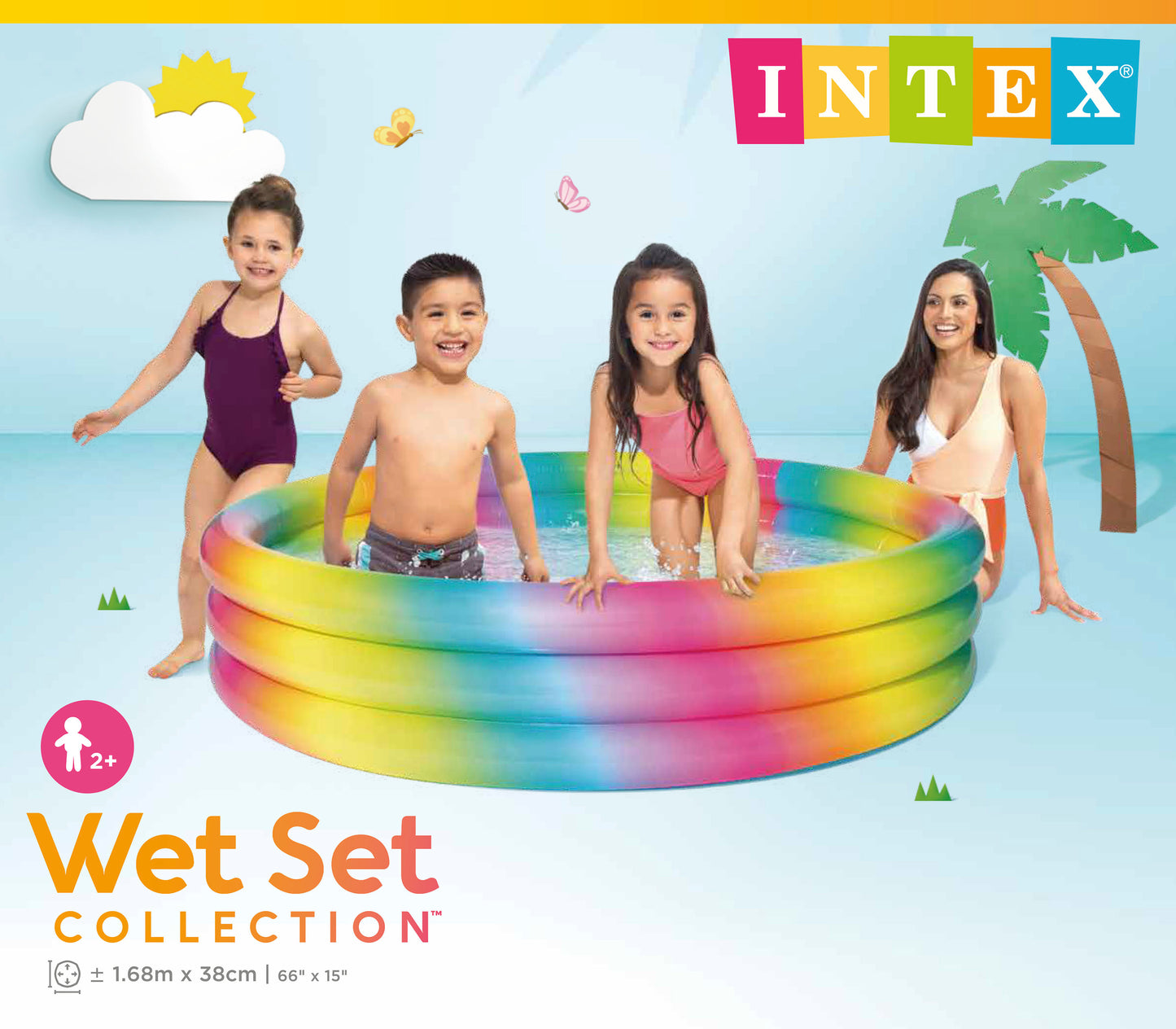 Intex RAINBOW OMBRE POOL 168cm 58449 - Image 4