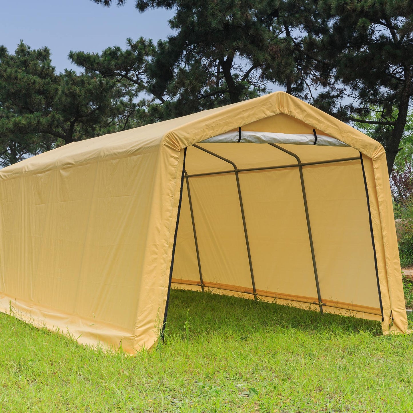 Samland Portable Carport Garage Shelter Canopy Single Size 10x20FT - Image 5
