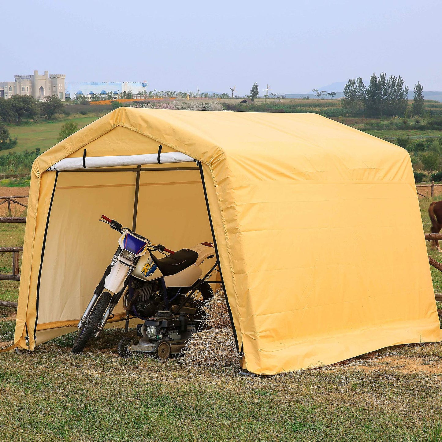 Samland Portable Storage Garage Shelter Size 10x10FT - Image 4